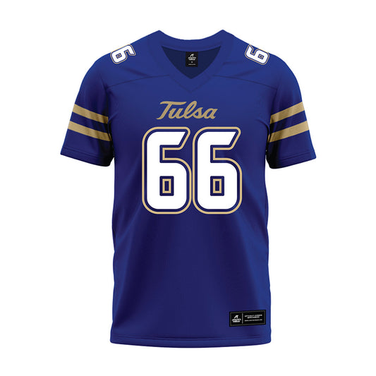 Tulsa - NCAA Football : Will Morris - Blue Premium Football Jersey