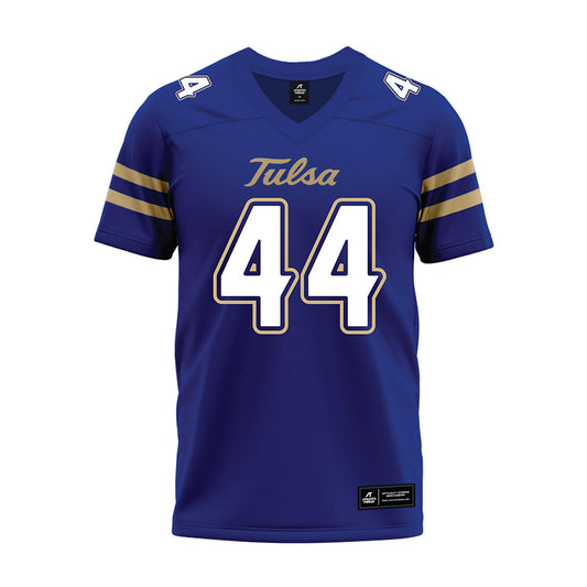 Tulsa - NCAA Football : Henry Simon - Blue Premium Football Jersey-0