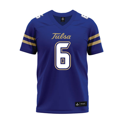Tulsa - NCAA Football : Chris Thompson - Blue Premium Football Jersey-0