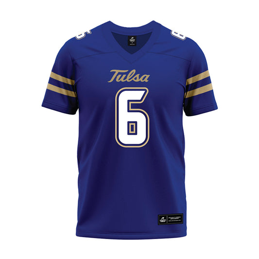 Tulsa - NCAA Football : Chris Thompson - Blue Premium Football Jersey-0