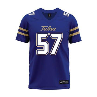 Tulsa - NCAA Football : Aiden DeCorte - Blue Premium Football Jersey