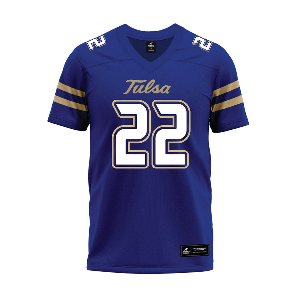 Tulsa - NCAA Football : Chris Thompson Jr - Blue Premium Football Jersey