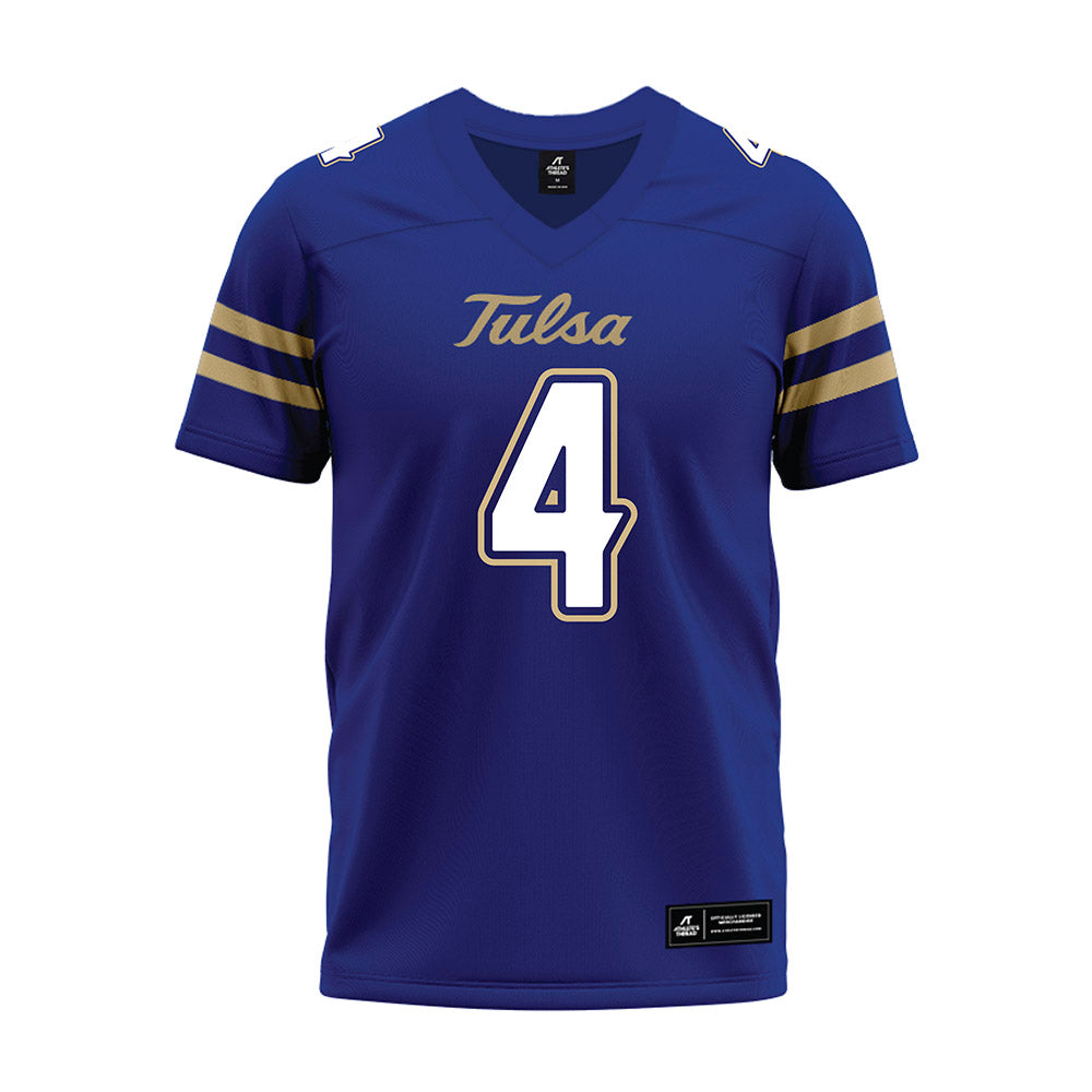 Tulsa - NCAA Football : Alex Green - Blue Premium Football Jersey