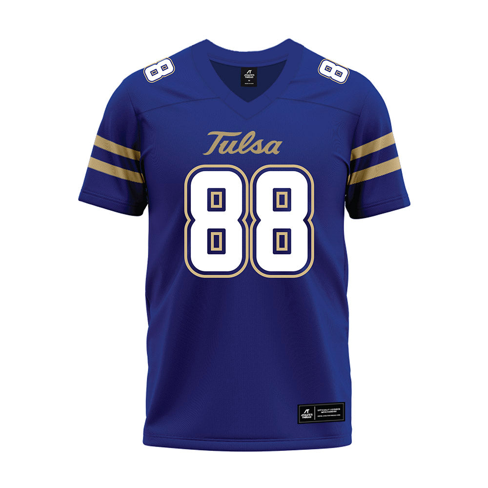 Tulsa - NCAA Football : Will Smith - Blue Premium Football Jersey