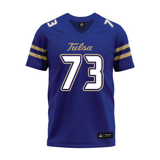 Tulsa - NCAA Football : Cam East - Blue Premium Football Jersey-0