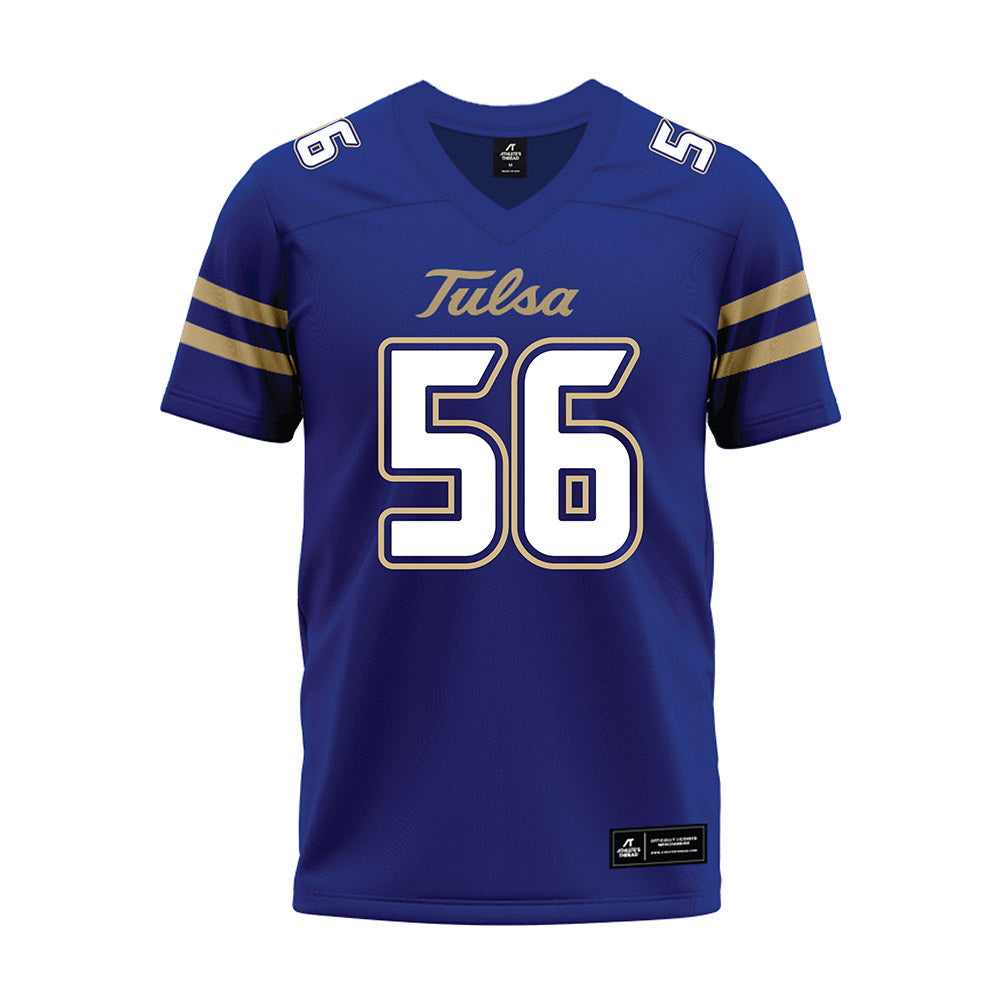 Tulsa - NCAA Football : Nathan Price - Blue Premium Football Jersey