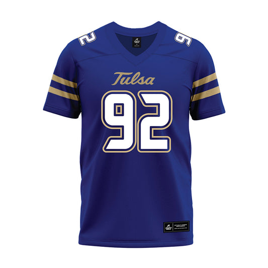 Tulsa - NCAA Football : Amieh Williams - Blue Premium Football Jersey