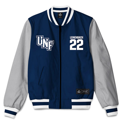 UNF - NCAA Baseball : Drew Leinenbach - Bomber Jacket-0