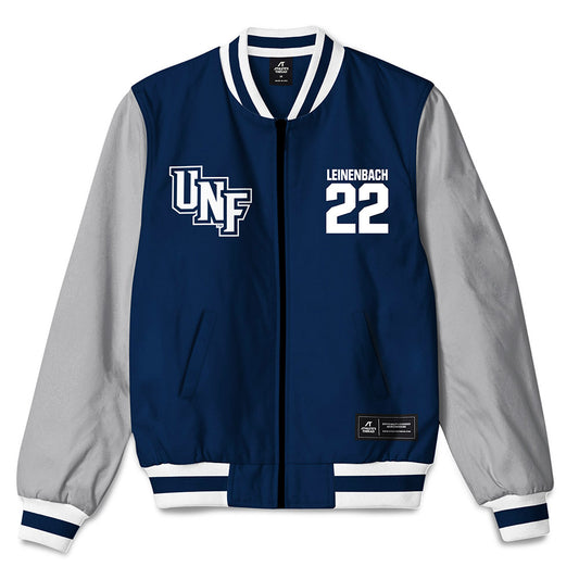 UNF - NCAA Baseball : Drew Leinenbach - Bomber Jacket-0