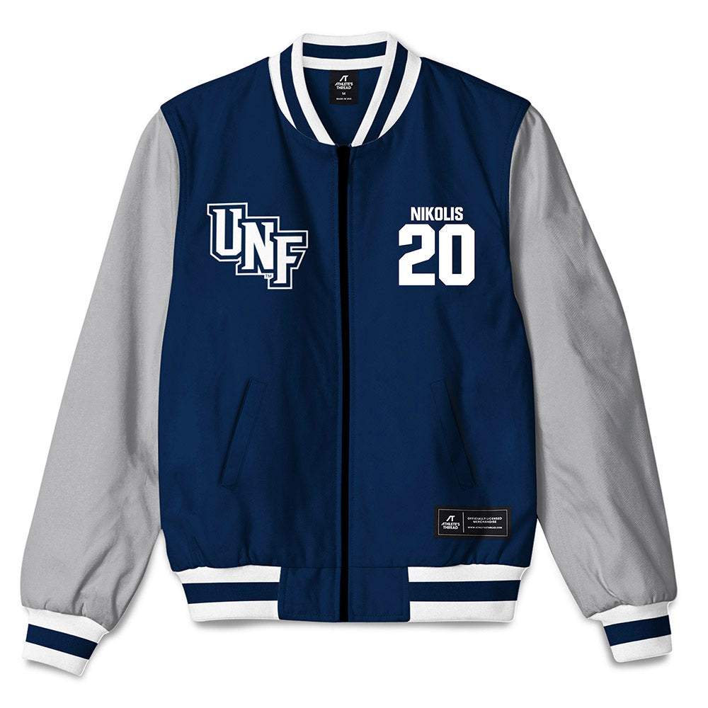 UNF - NCAA Baseball : Trevor Nikolis - Bomber Jacket-0