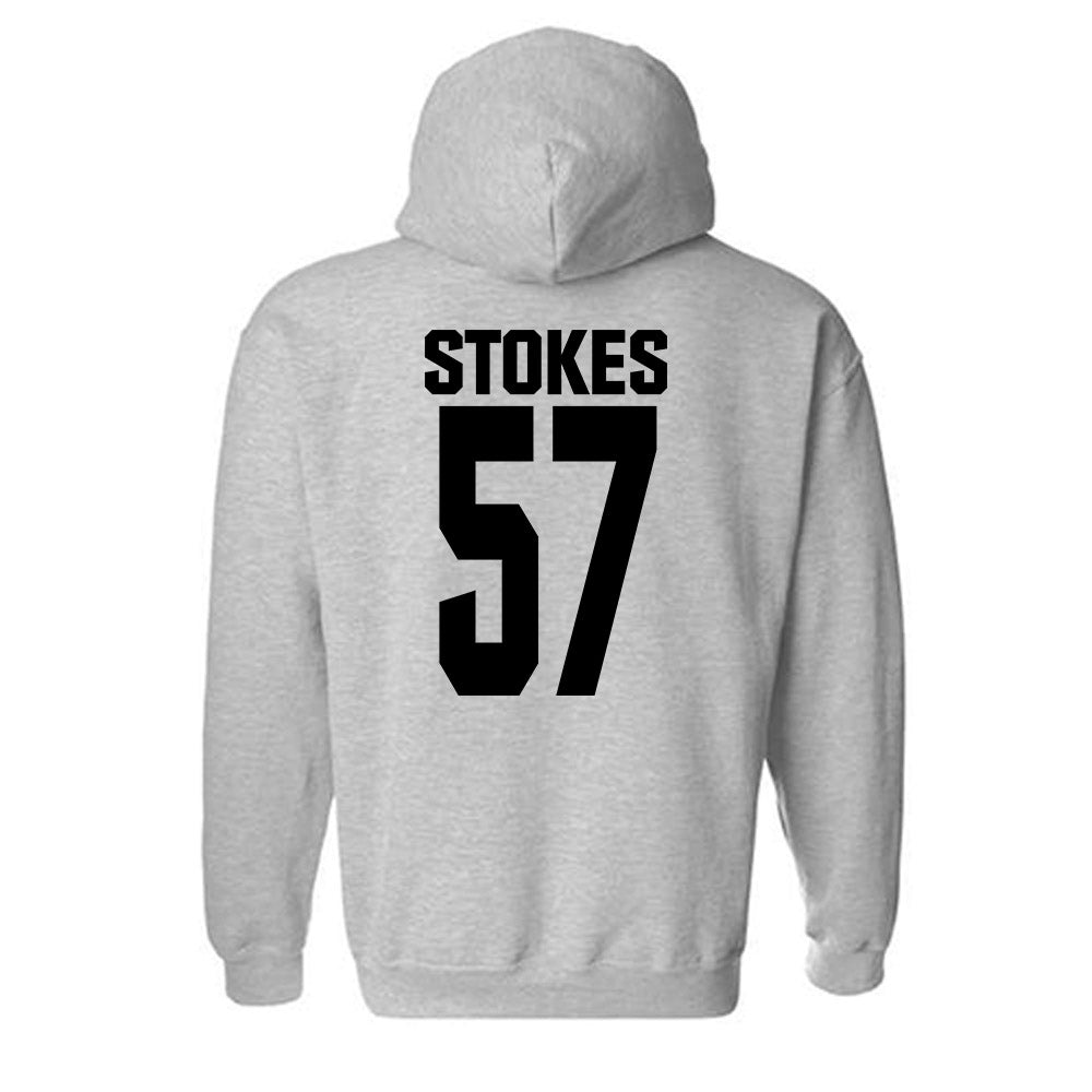 NC State - NCAA Football : Steven Stokes - Classic Shersey Hooded Sweatshirt-1