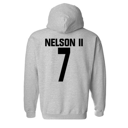 NC State - NCAA Football : Brian Nelson II - Classic Shersey Hooded Sweatshirt-1