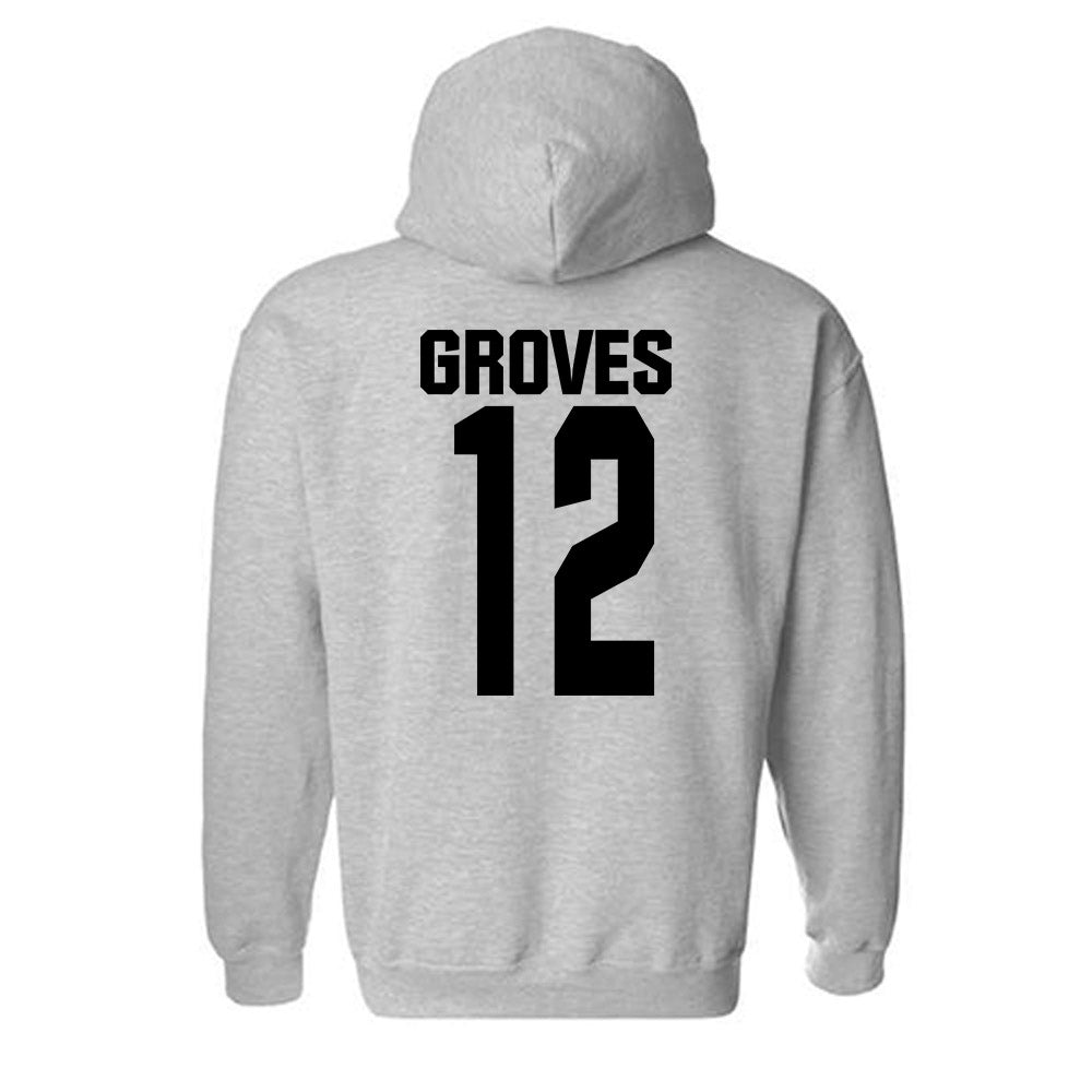 NC State - NCAA Football : Elijah Groves - Classic Shersey Hooded Sweatshirt-1