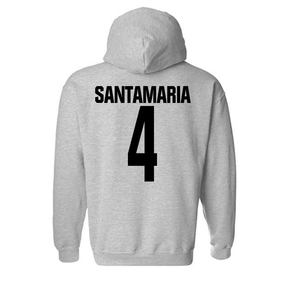 NC State - NCAA Men's Soccer : Carlos Santamaria - Classic Shersey Hooded Sweatshirt-1