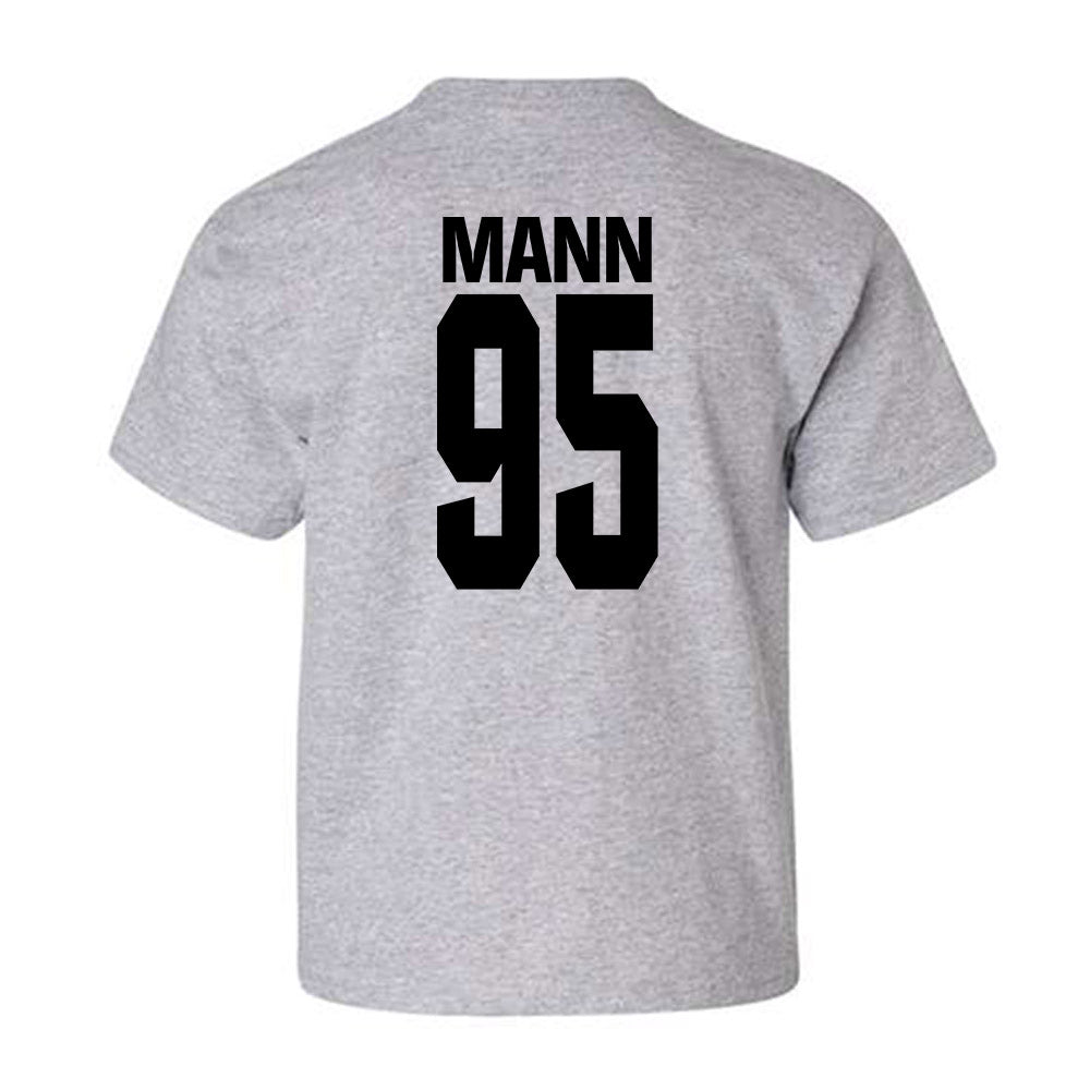 NC State - NCAA Football : Jacob Mann - Classic Shersey Youth T-Shirt-1