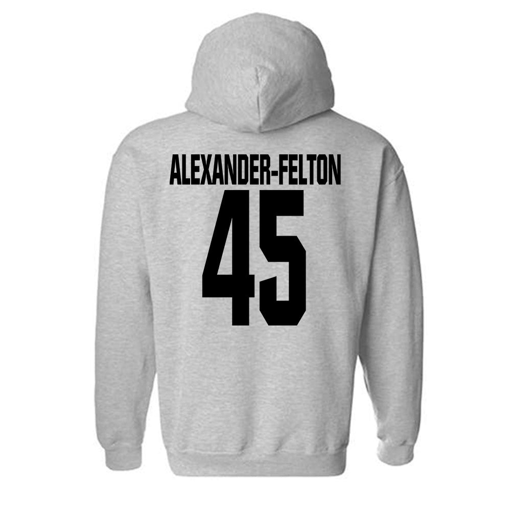 NC State - NCAA Football : Josh Alexander-Felton - Classic Shersey Hooded Sweatshirt