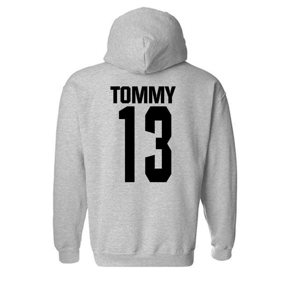 NC State - NCAA Men's Soccer : Calem Tommy - Classic Shersey Hooded Sweatshirt-1