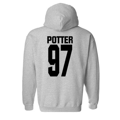 NC State - NCAA Football : Noah Potter - Classic Shersey Hooded Sweatshirt