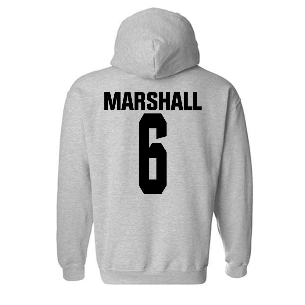 NC State - NCAA Football : Devon Marshall - Classic Shersey Hooded Sweatshirt-1