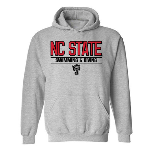 NC State - NCAA Men's Swimming & Diving : Wells Walker - Classic Shersey Hooded Sweatshirt-0