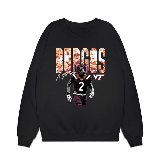 Virginia Tech - NCAA Football : Keyshawn Burgos - Collage Premium Crewneck Sweatshirt-0