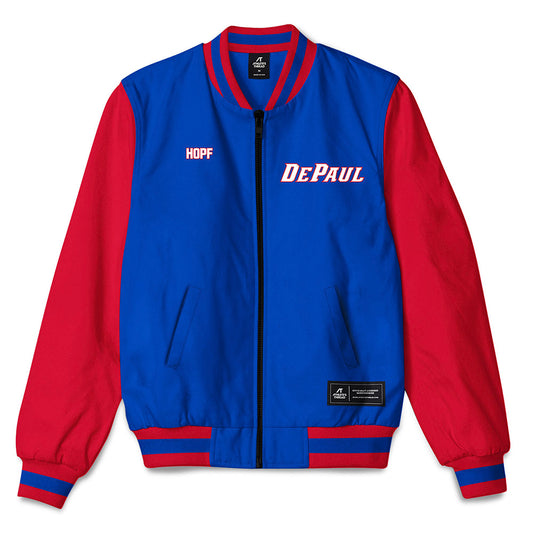 DePaul - NCAA Women's Track & Field : Jaiah Hopf - Bomber Jacket-0