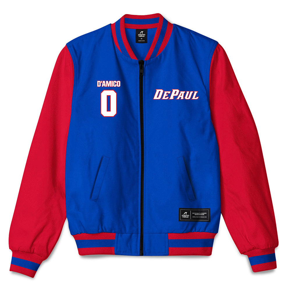 DePaul - NCAA Men's Basketball : Troy D'Amico - Bomber Jacket-0