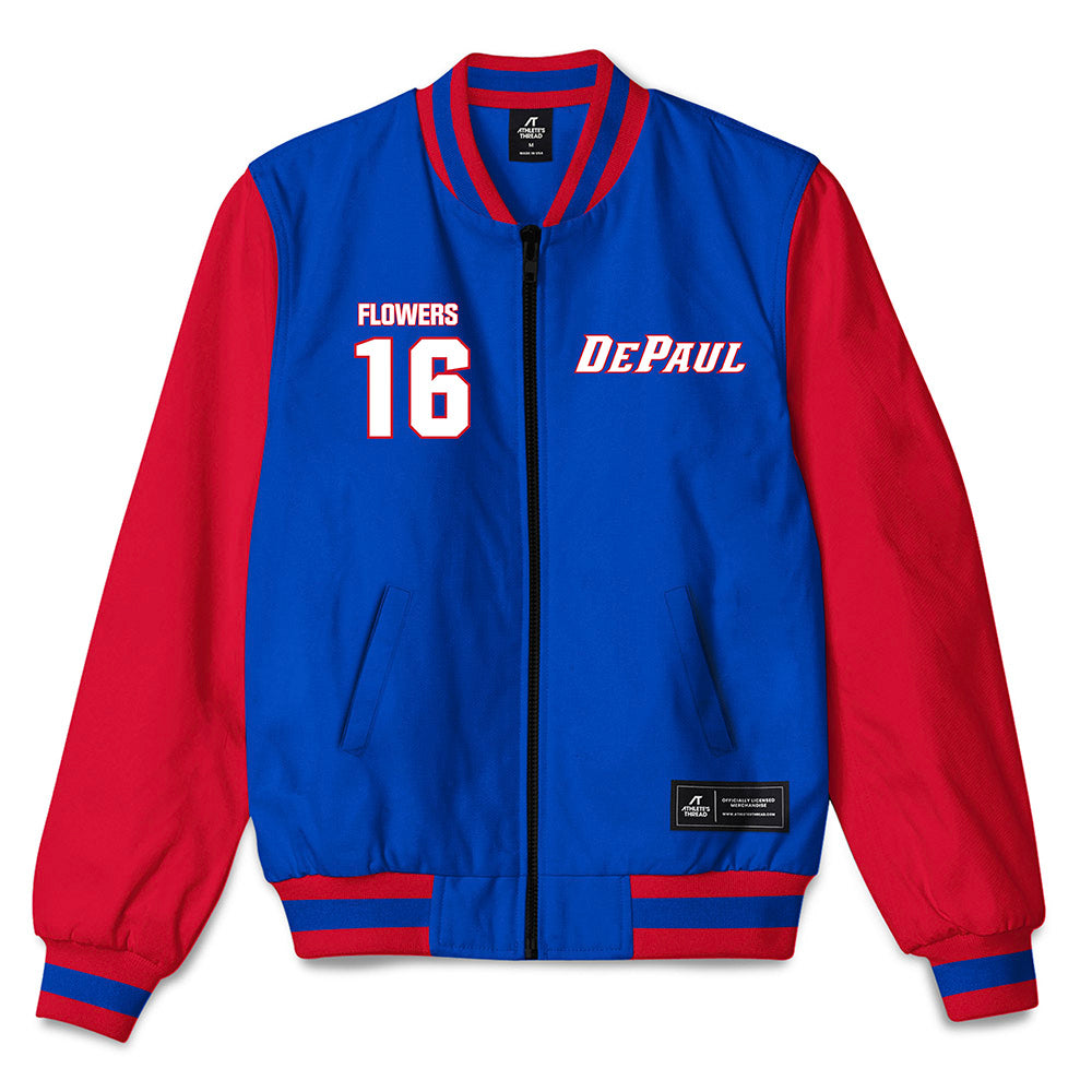 DePaul - NCAA Men's Soccer : Tyler Flowers - Bomber Jacket-0