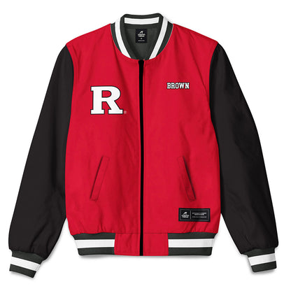 Rutgers - NCAA Women's Track & Field : Celine-Jada Brown - Bomber Jacket