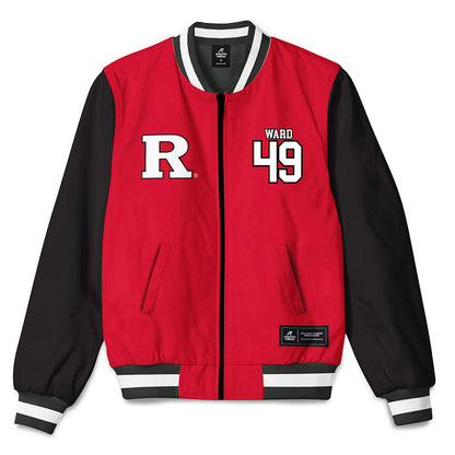 Rutgers - NCAA Football : Evan Ward - Bomber Jacket