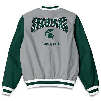 Michigan State - NCAA Women's Track & Field : Parker Steele - Bomber Jacket-1