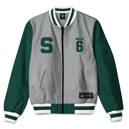 Michigan State - NCAA Football : Ade Willie - Bomber Jacket