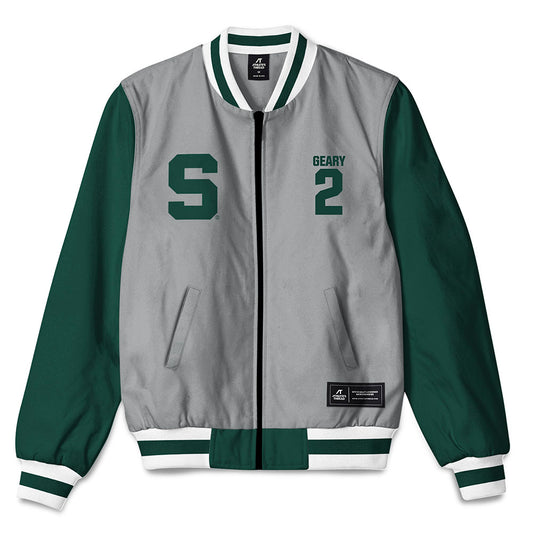 Michigan State - NCAA Men's Ice Hockey : Patrick Geary - Bomber Jacket-0