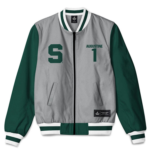 Michigan State - NCAA Men's Ice Hockey : Trey Augustine - Bomber Jacket-0