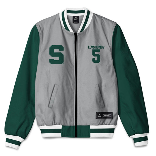 Michigan State - NCAA Men's Ice Hockey : Artyom Levshunov - Bomber Jacket-0