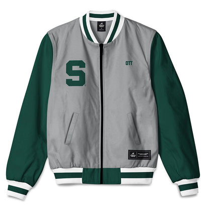 Michigan State - NCAA Women's Rowing : Madison Ott - Bomber Jacket-0
