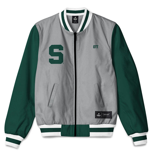 Michigan State - NCAA Women's Rowing : Madison Ott - Bomber Jacket-0
