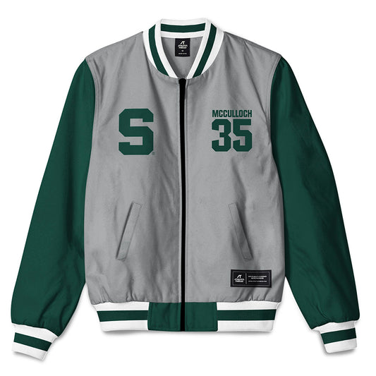 Michigan State - NCAA Men's Basketball : Jesse McCulloch - Bomber Jacket-0