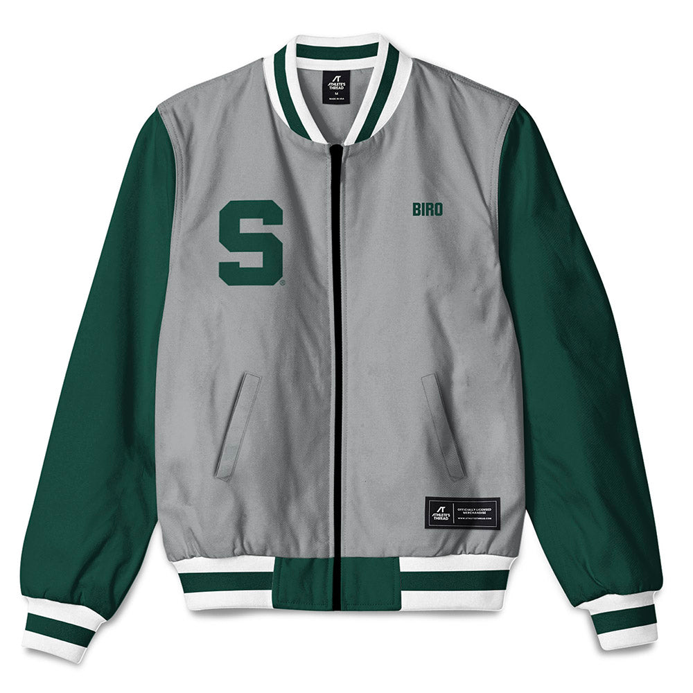 Michigan State - NCAA Women's Gymnastics : Isabel Biro - Bomber Jacket-0