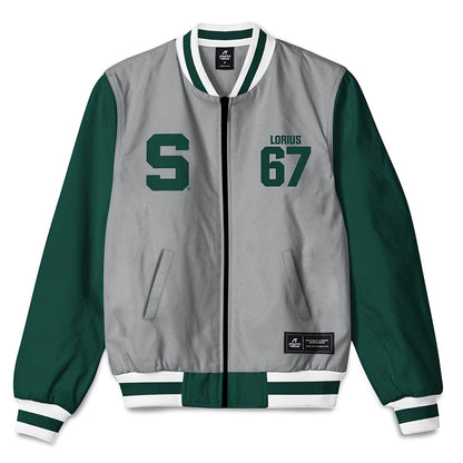 Michigan State - NCAA Football : Hayden Lorius - Bomber Jacket-0