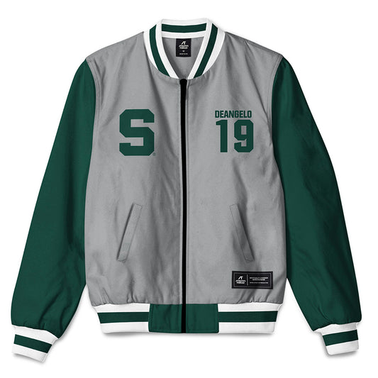 Michigan State - NCAA Men's Ice Hockey : Mikey DeAngelo - Bomber Jacket-0