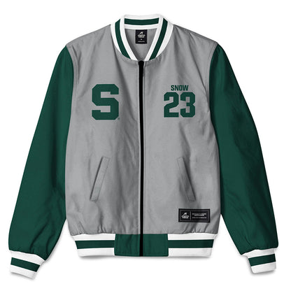 Michigan State - NCAA Football : Darius Snow - Bomber Jacket-0