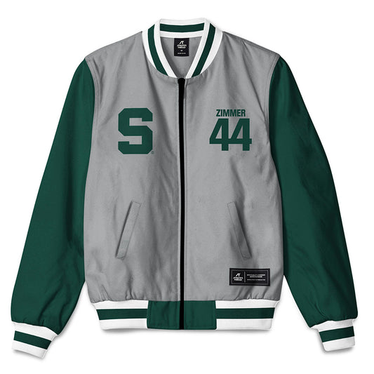 Michigan State - NCAA Baseball : Ryan Zimmer - Bomber Jacket-0