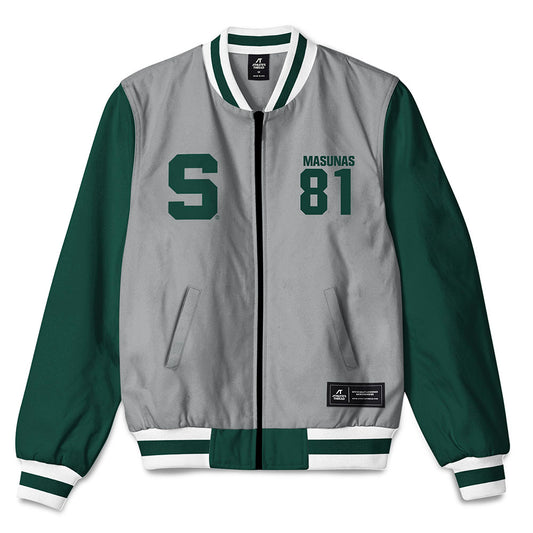 Michigan State - NCAA Football : Michael Masunas - Bomber Jacket