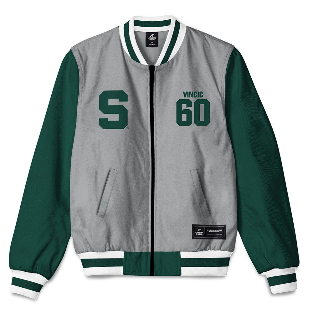 Michigan State - NCAA Football : Luka Vincic - Bomber Jacket-0