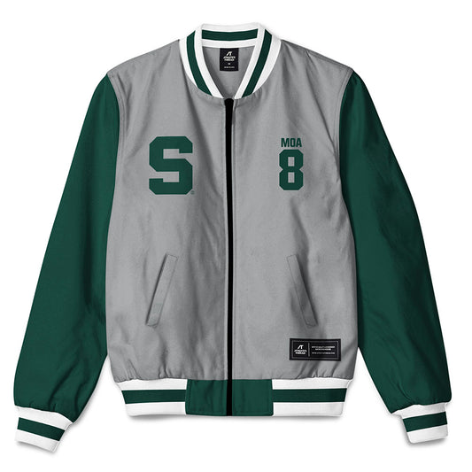 Michigan State - NCAA Football : Aisea Moa - Bomber Jacket-0