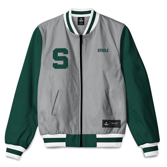 Michigan State - NCAA Women's Track & Field : Parker Steele - Bomber Jacket-0