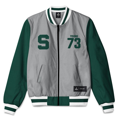 Michigan State - NCAA Football : Rustin Young - Bomber Jacket-0