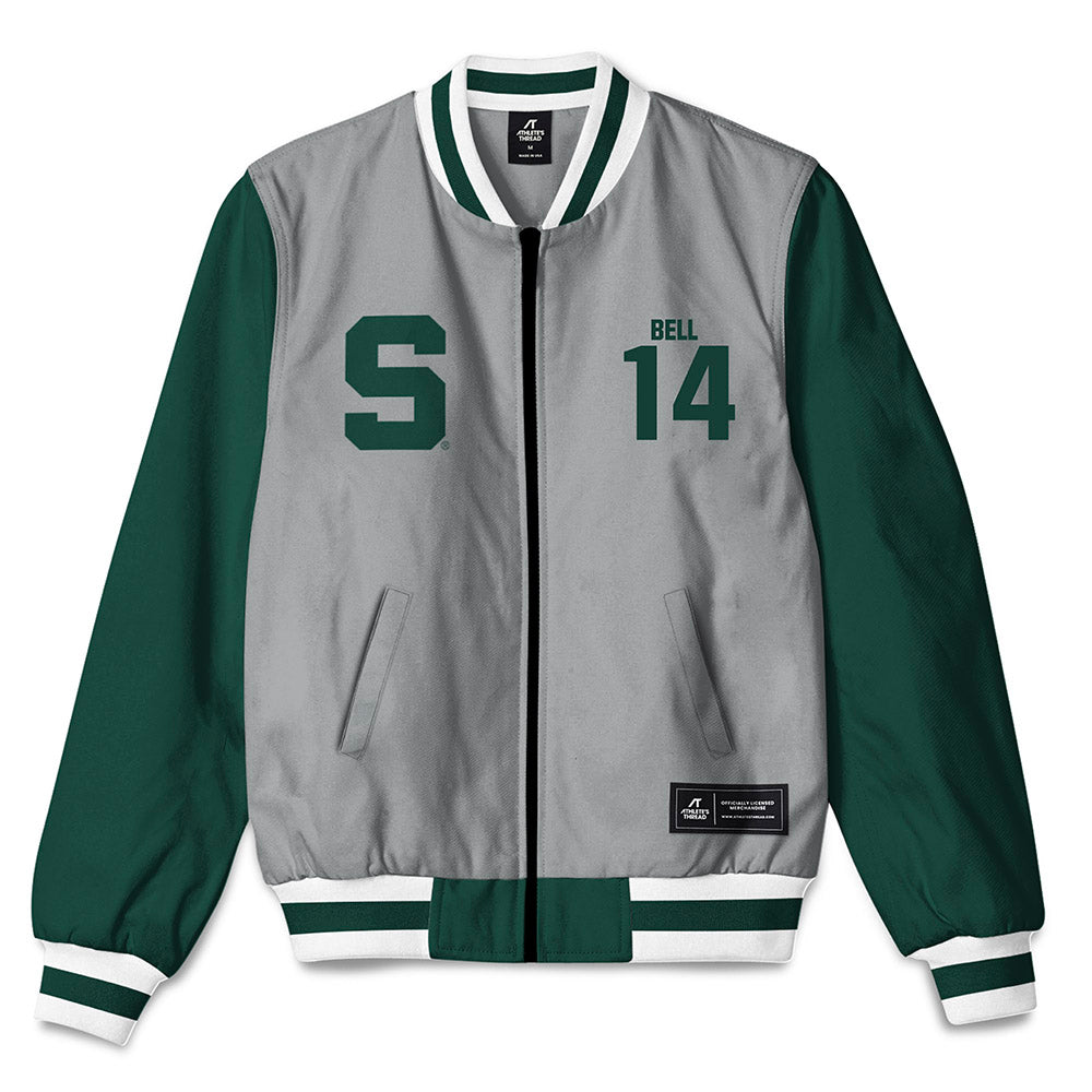 Michigan State - NCAA Football : Malcolm Bell - Bomber Jacket-0