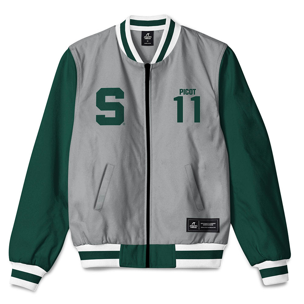 Michigan State - NCAA Baseball : Parker Picot - Bomber Jacket-0